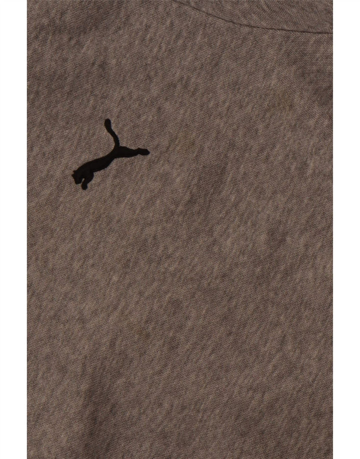 Ανδρικό κουκούλα PUMA, μεσαίο γκρι βαμβακερό