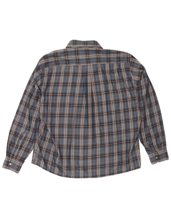 Goose & Gander Ανδρικό φανελένιο πουκάμισο IT 48 Medium Navy Blue Check