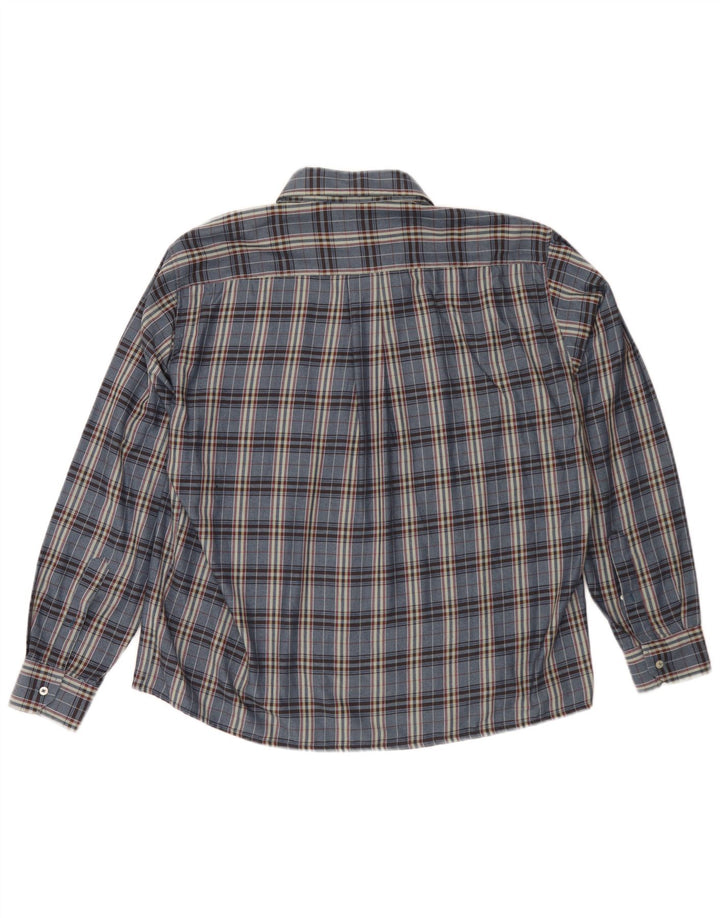 Goose & Gander Ανδρικό φανελένιο πουκάμισο IT 48 Medium Navy Blue Check