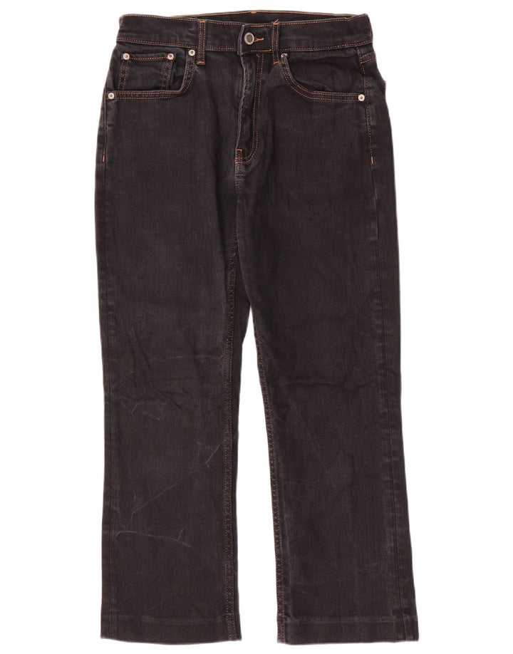 Zara Γυναικείο Cropped Jeans EU 38 Small W28 L25 Black