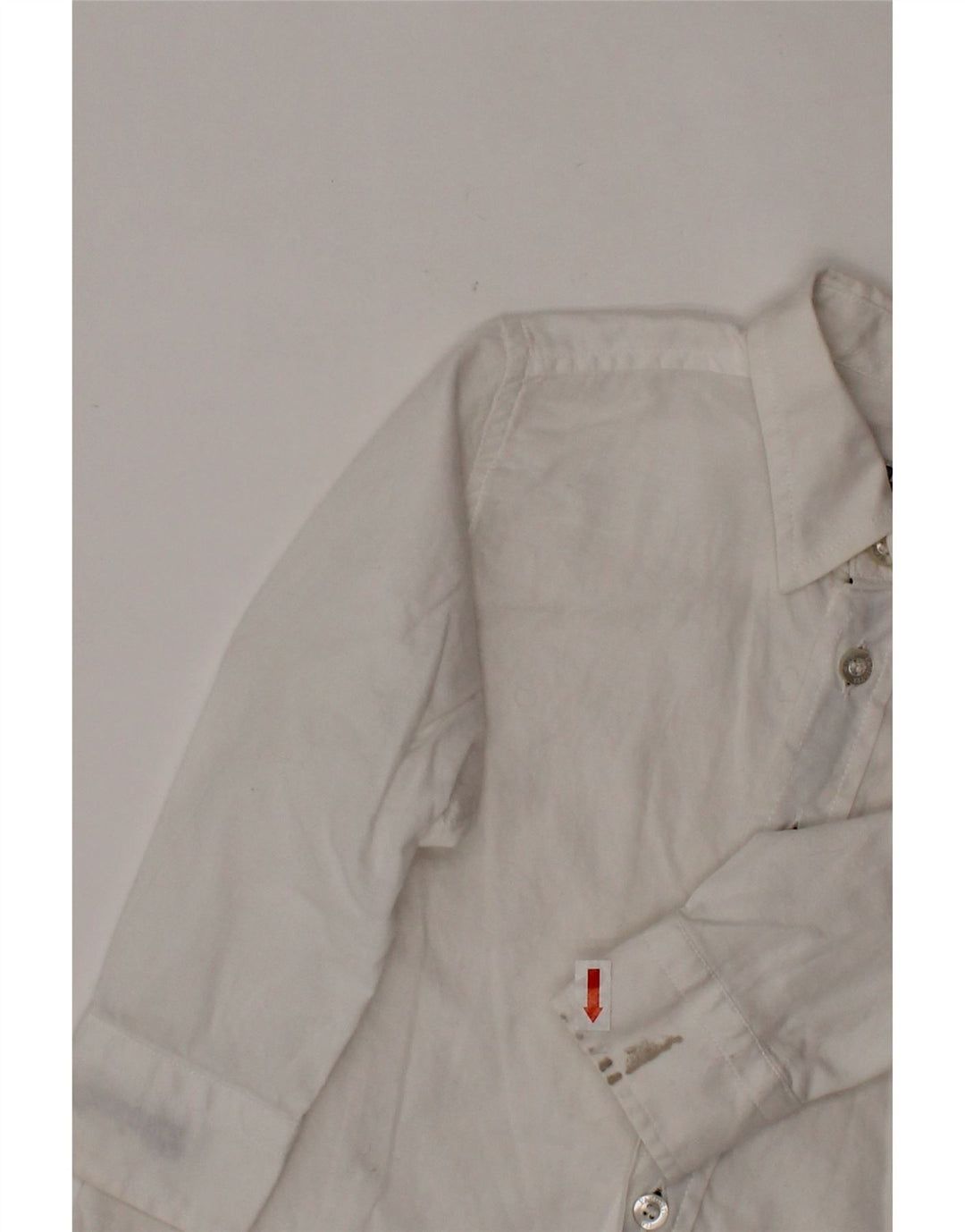 CESARE PACIOTTI 4US Βρεφικό πουκάμισο για αγόρια 9-12 μηνών Λευκό βαμβακερό