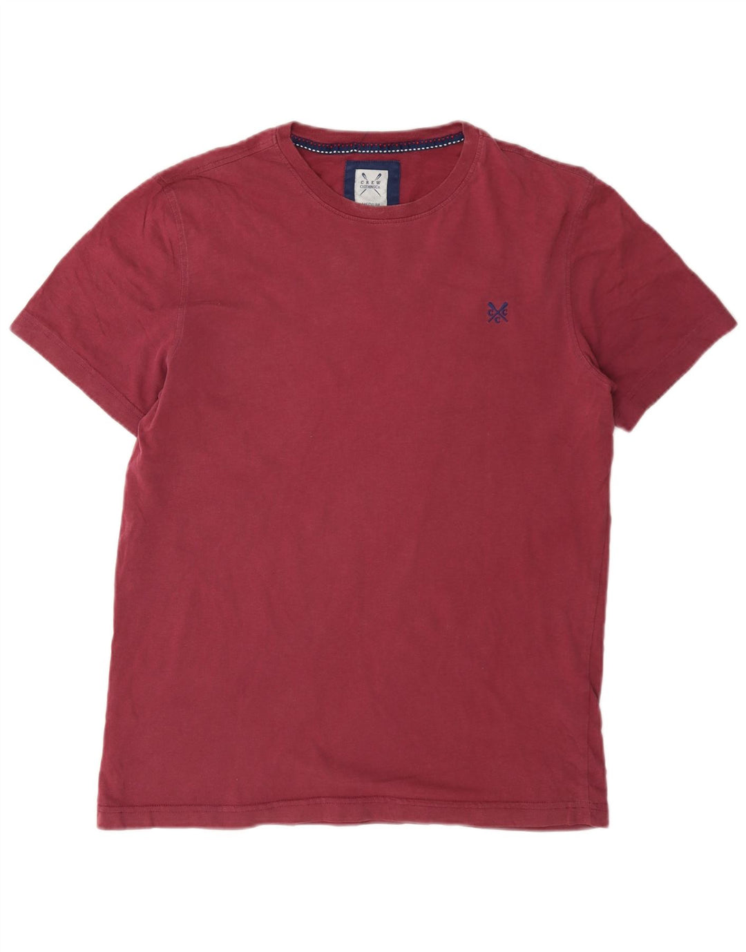 Ανδρικό T-Shirt Crew Clothing Top από μεσαίο βαμβακερό καφέ