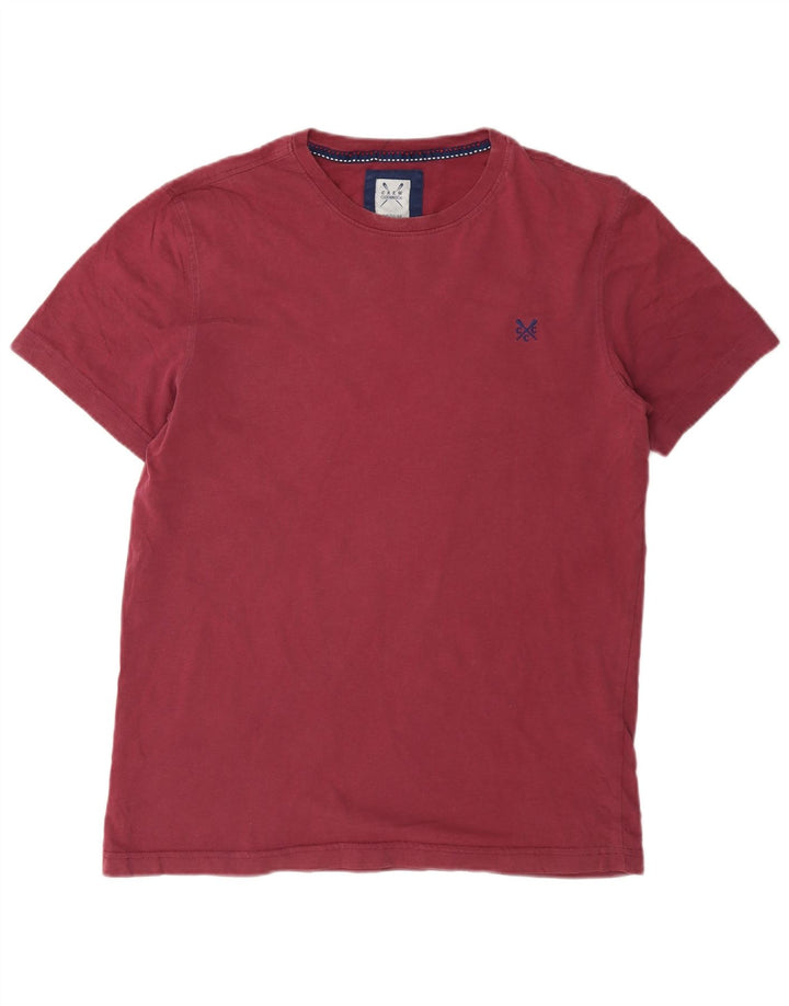 Ανδρικό T-Shirt Crew Clothing Top από μεσαίο βαμβακερό καφέ