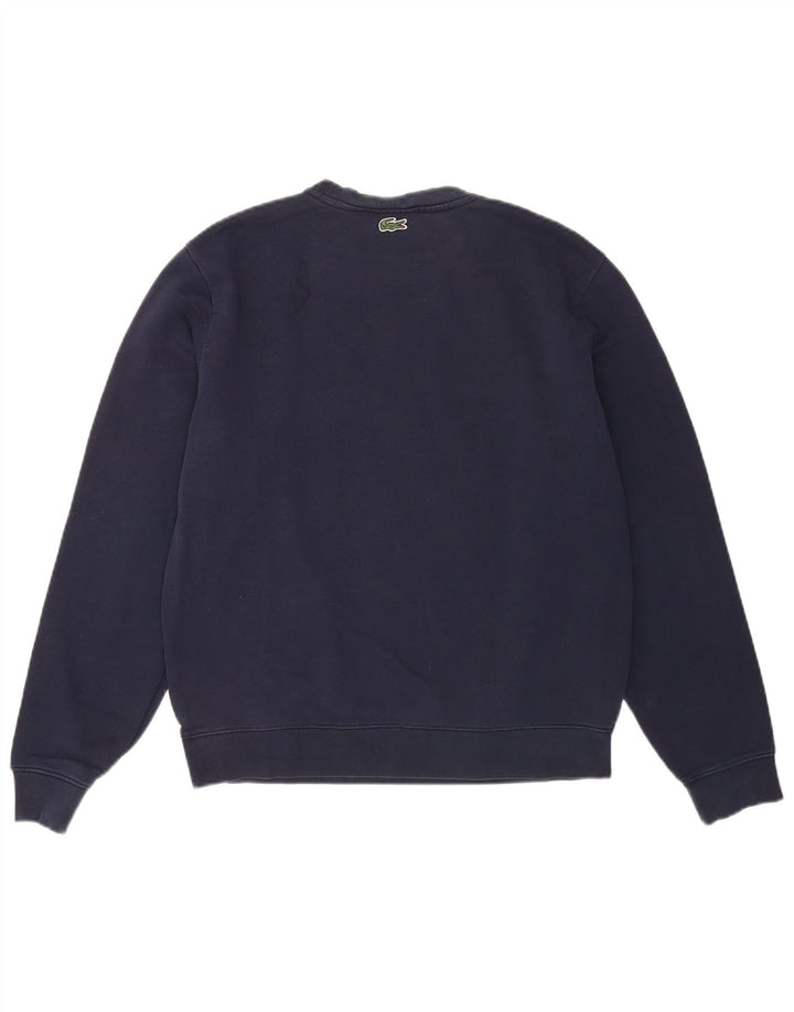 Ανδρικό γραφικό φούτερ Lacoste Jumper Μέγεθος 4 Medium Navy Blue Βαμβακερό