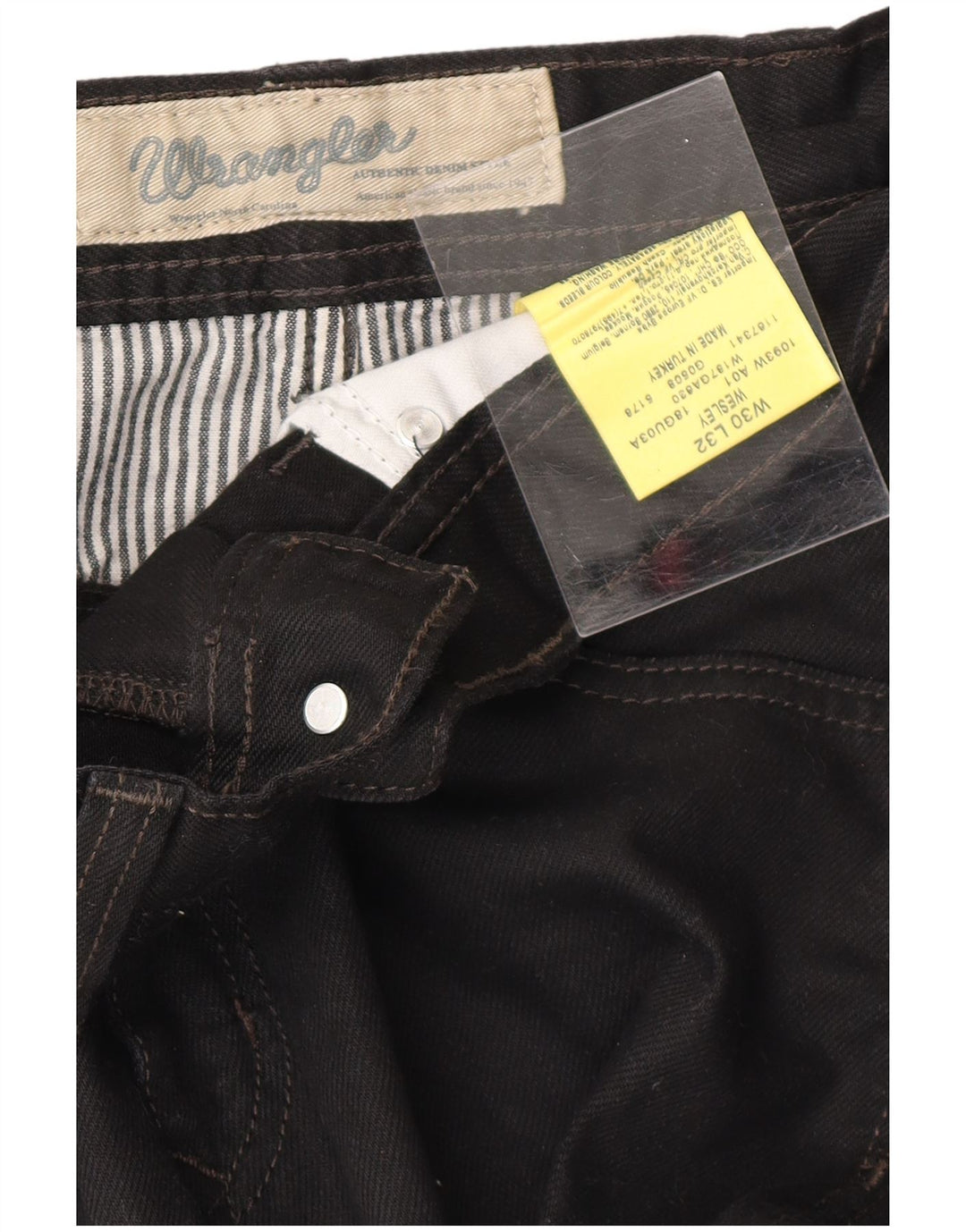 WRANGLER Ανδρικό τζιν Wesley Straight W30 L32 Μαύρο βαμβακερό