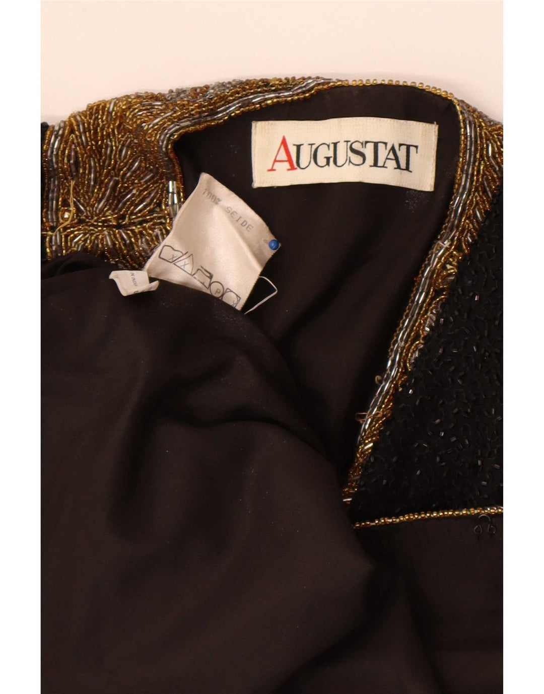 Augustat Γυναικείο Open Blazer Jacket IT 42 Medium Black Colourblock Silk