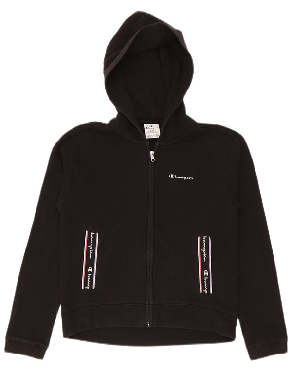 Champion Girls Graphic Zip Hoodie πουλόβερ 11-12 ετών μεγάλο μαύρο
