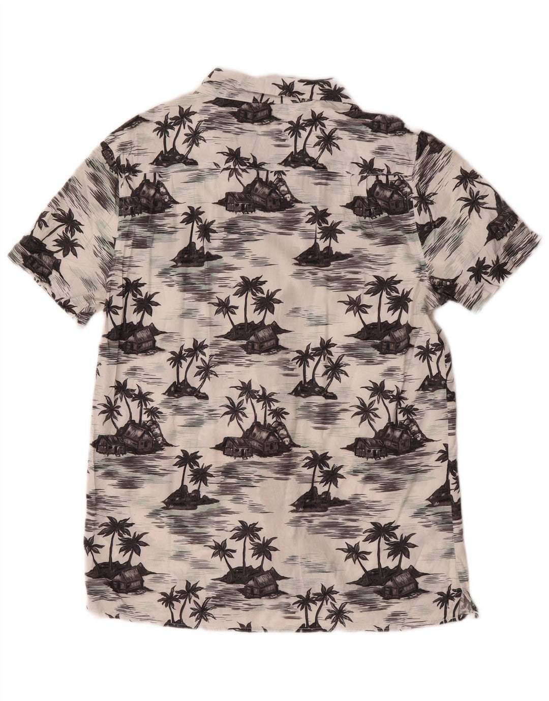 Γαλλικό Connection Ανδρικό κοντομάνικο πουκάμισο Classic Fit Medium White Hawaiian