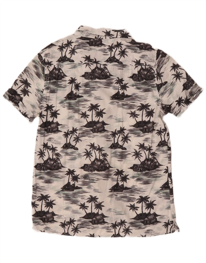 Γαλλικό Connection Ανδρικό κοντομάνικο πουκάμισο Classic Fit Medium White Hawaiian