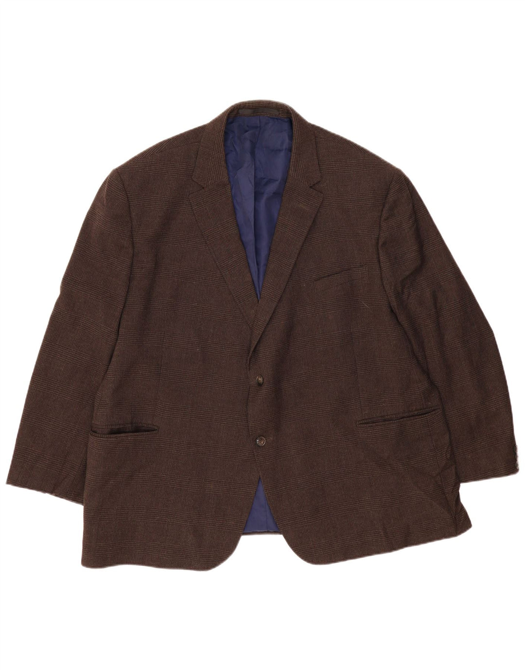 Marks & Spencer Ανδρικό σακάκι σακάκι με 2 κουμπιά UK 52 3XL καφέ Houndstooth