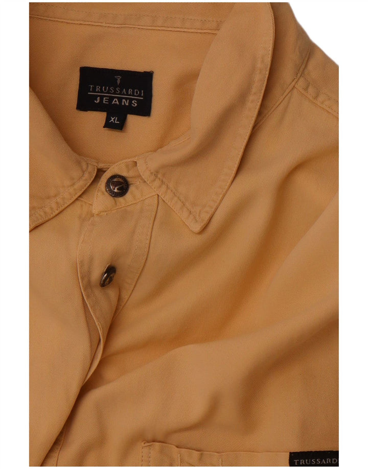 TRUSSARDI JEANS Ανδρικό πουκάμισο XL Καφέ