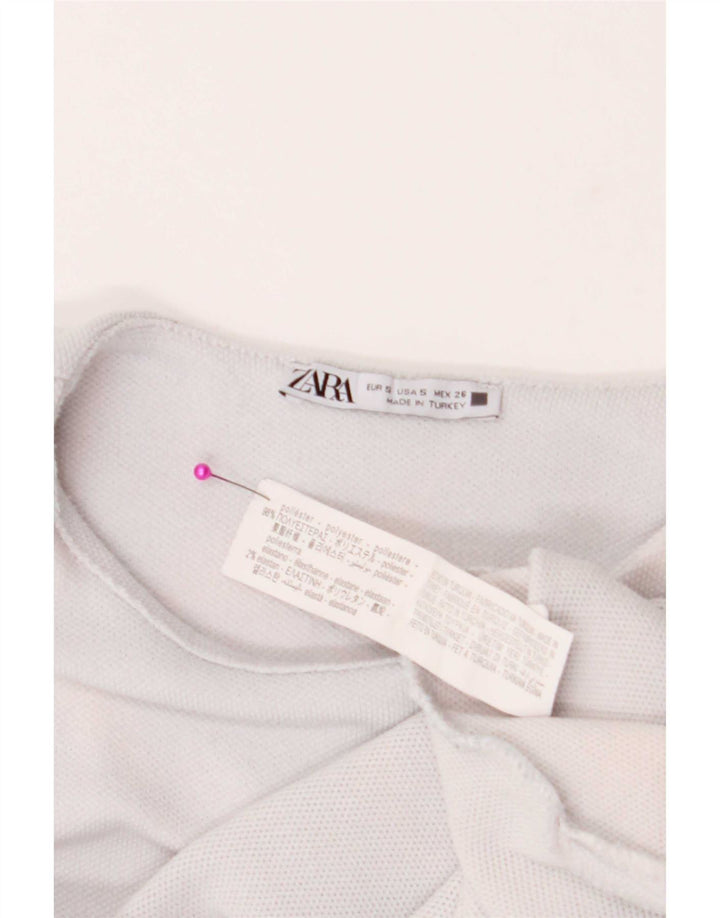 Zara Γυναικείο γιλέκο τοπ UK 10 Small White Polyester