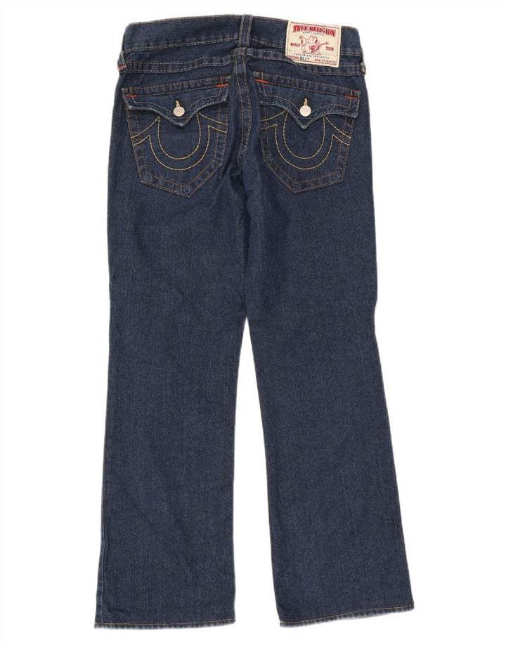 True Religion Γυναικείο τζιν μποτάκι W31 L32 Μπλε βαμβακερό