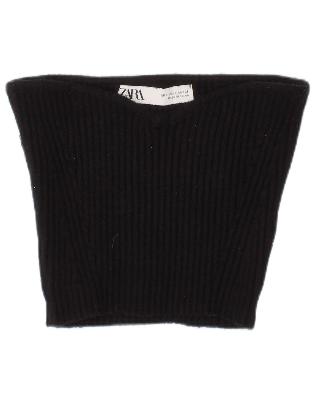 Zara Womens Off Shoulder Top Small Black Viscose