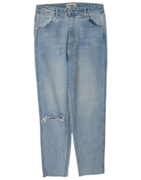 Wrangler Girls Tyler Distressed Tapered Jeans 11-12 Years W28 L27 Blue