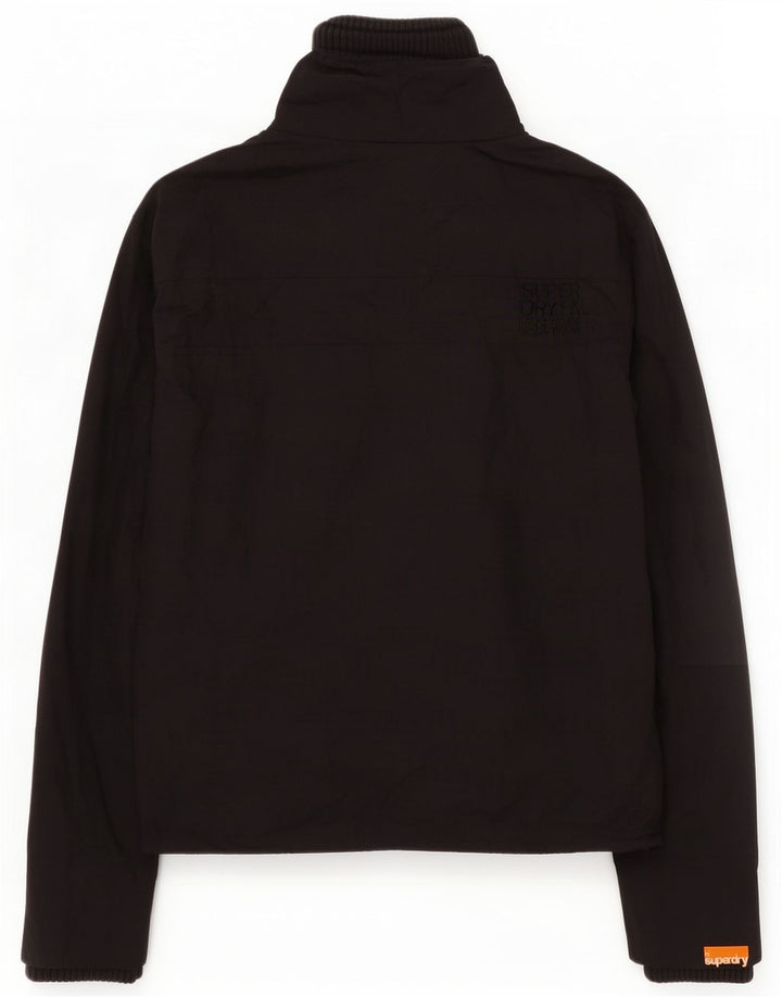 Superdry Γυναικείο Μπουφάν βροχής UK 14 Medium Black Nylon