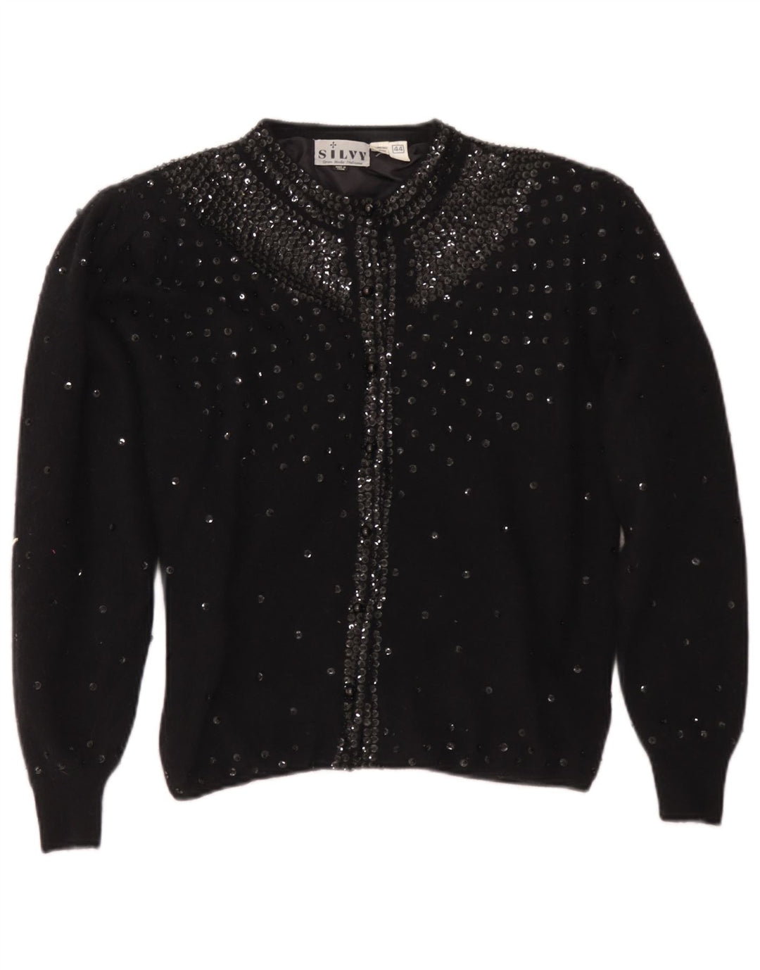 Γυναικείο πουλόβερ Silvy Cardigan IT 44 Medium Black Lambswool