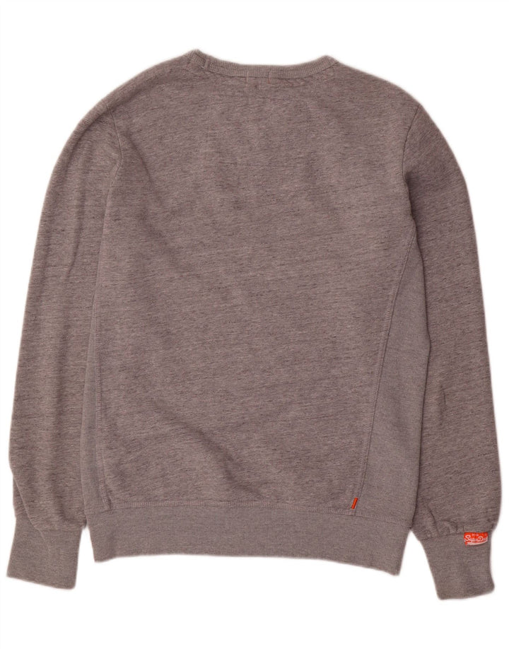 Ανδρικό φούτερ SUPERDRY Jumper Μεγάλο γκρι βαμβακερό