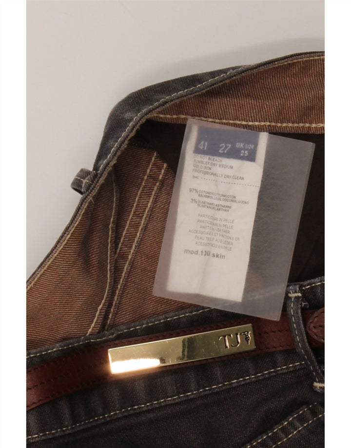 Trussardi Γυναικείο Slim Jeans W25 L30 Καφέ Βαμβακερό