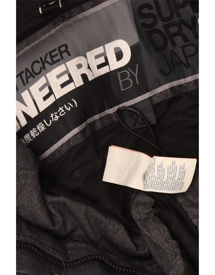 Ανδρικό μπουφάν Windbreaker Superdry UK 44 2XL Μαύρο Πολυεστέρας