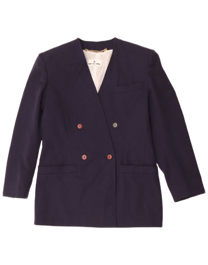 Vintage Γυναικείο Διπλό Μπουφάν Blazer IT 42 Medium Navy Blue