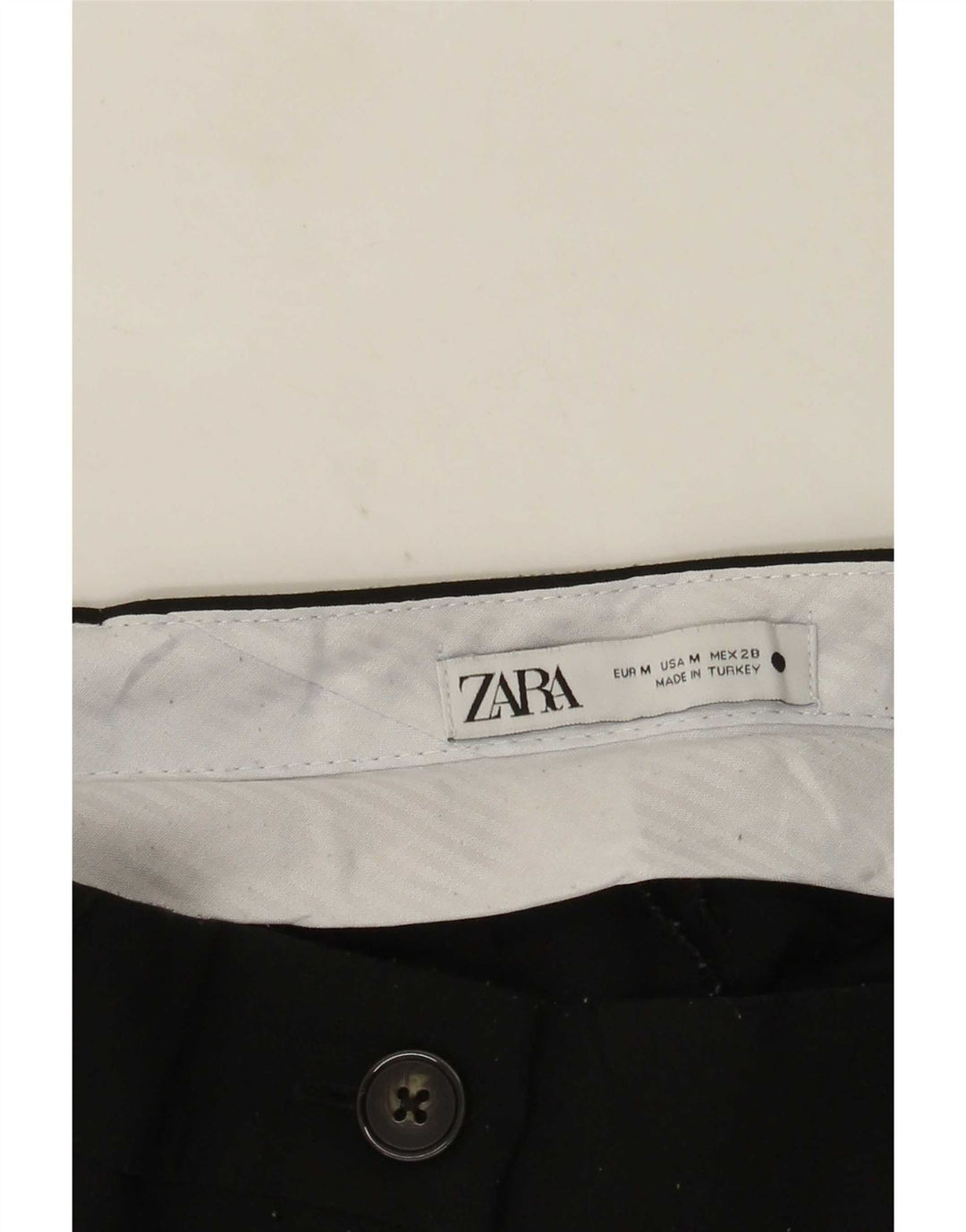 Zara Γυναικείο σορτς Chino με καρφίτσα μεσαίο μαύρο W28