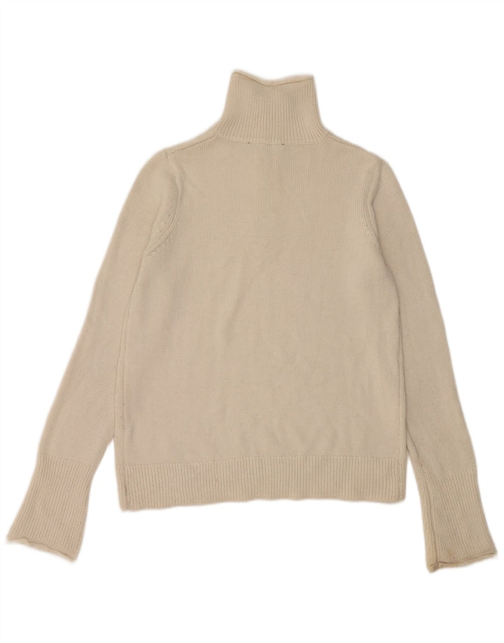 Zara Γυναικείο πουλόβερ με φερμουάρ UK 14 Large White