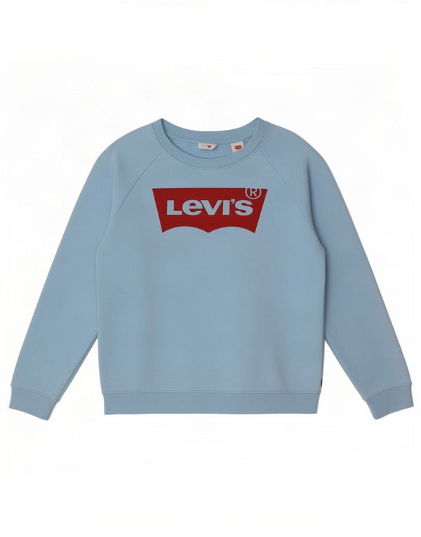 Ανδρική γραφική μπλούζα μεγάλου μεγέθους Levi's UK 6 XS μπλε βαμβακερό