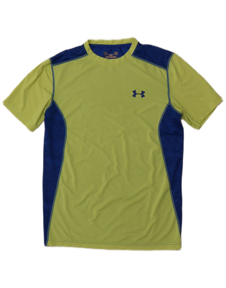 Ανδρικό μπλουζάκι θερμότητας UNDER Armour Top Small Green Colourblock