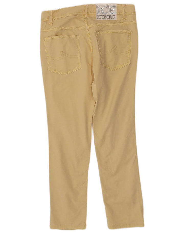ICEBERG Γυναικείο Slim Cropped Παντελόνι W27 L25 Κίτρινο