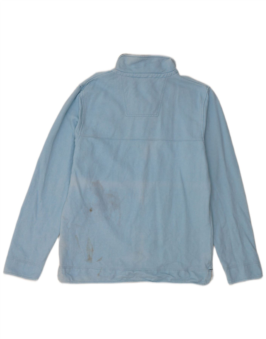 Ανδρικό φούτερ με φερμουάρ Crew Clothing, μεσαίο μπλε βαμβακερό