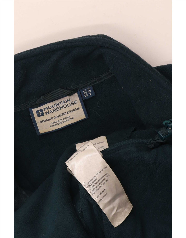 Mountain Warehouse Womens Liner Fleece Jacket UK 12 Medium Green Polyester