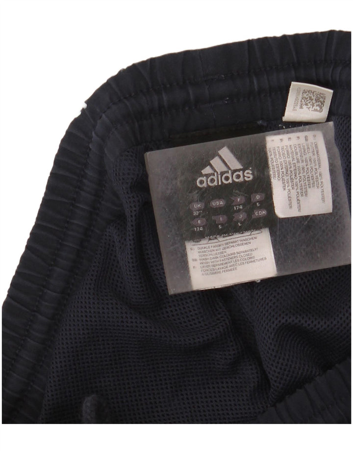 Ανδρική αθλητική φόρμα Adidas Παντελόνι μεσαίου μπλε ναυτικού πολυεστέρα