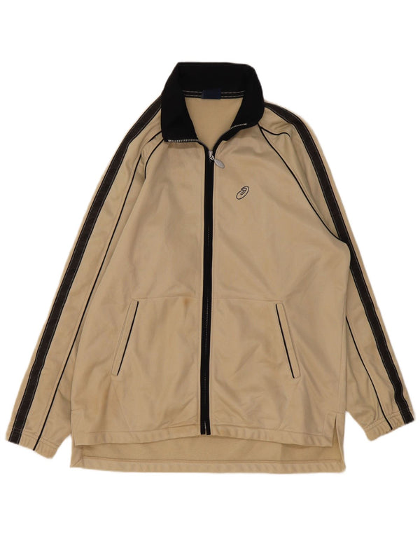 Ανδρική φόρμα Asics Top Jacket XL Beige Colourblock