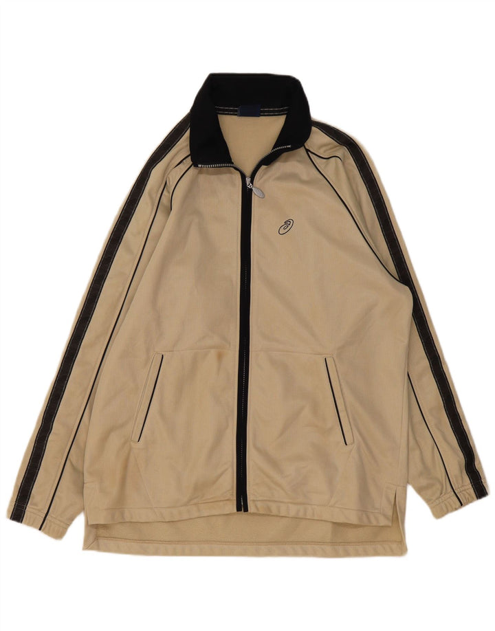 Ανδρική φόρμα Asics Top Jacket XL Beige Colourblock