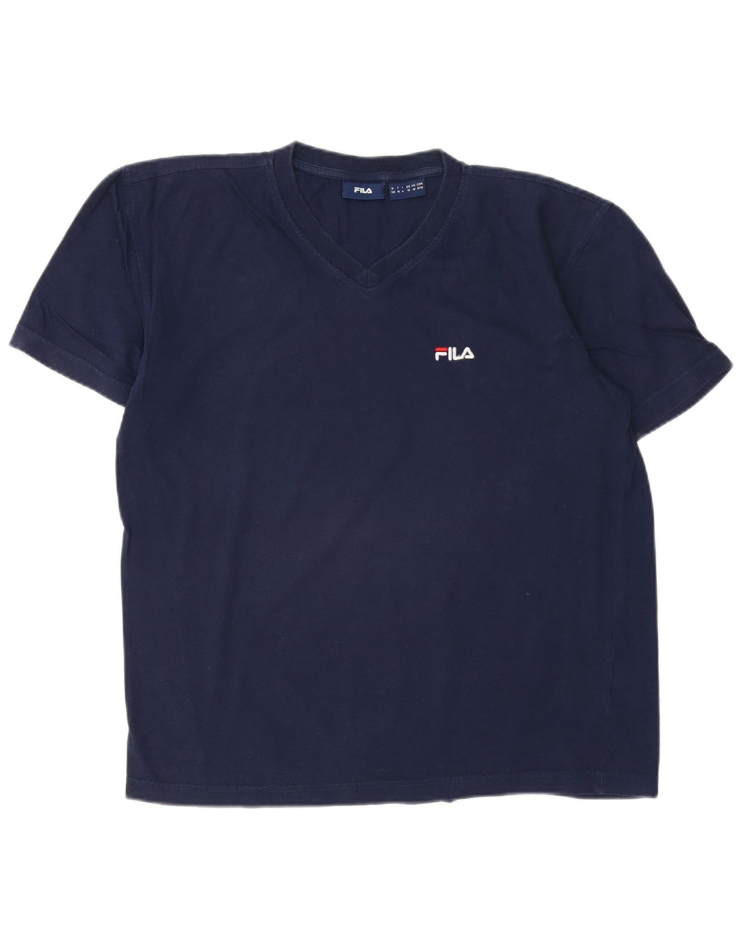 Ανδρικό T-Shirt FILA Top από μεσαίο μπλε ναυτικό βαμβακερό