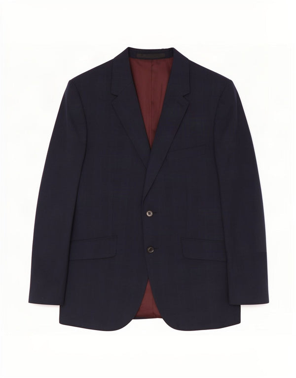 Marks & Spencer Ανδρικό μπλέιζερ με 2 κουμπιά μπουφάν UK 40 Medium Navy Blue Wool