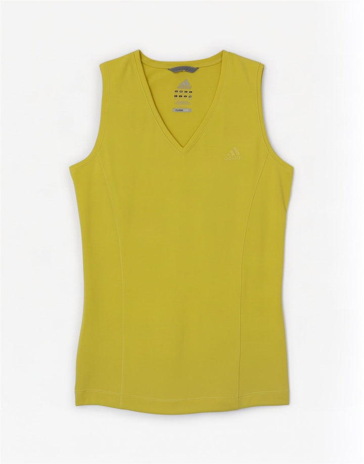Adidas Γυναικείο γιλέκο Climalite Top UK 14 Medium Yellow Polyester