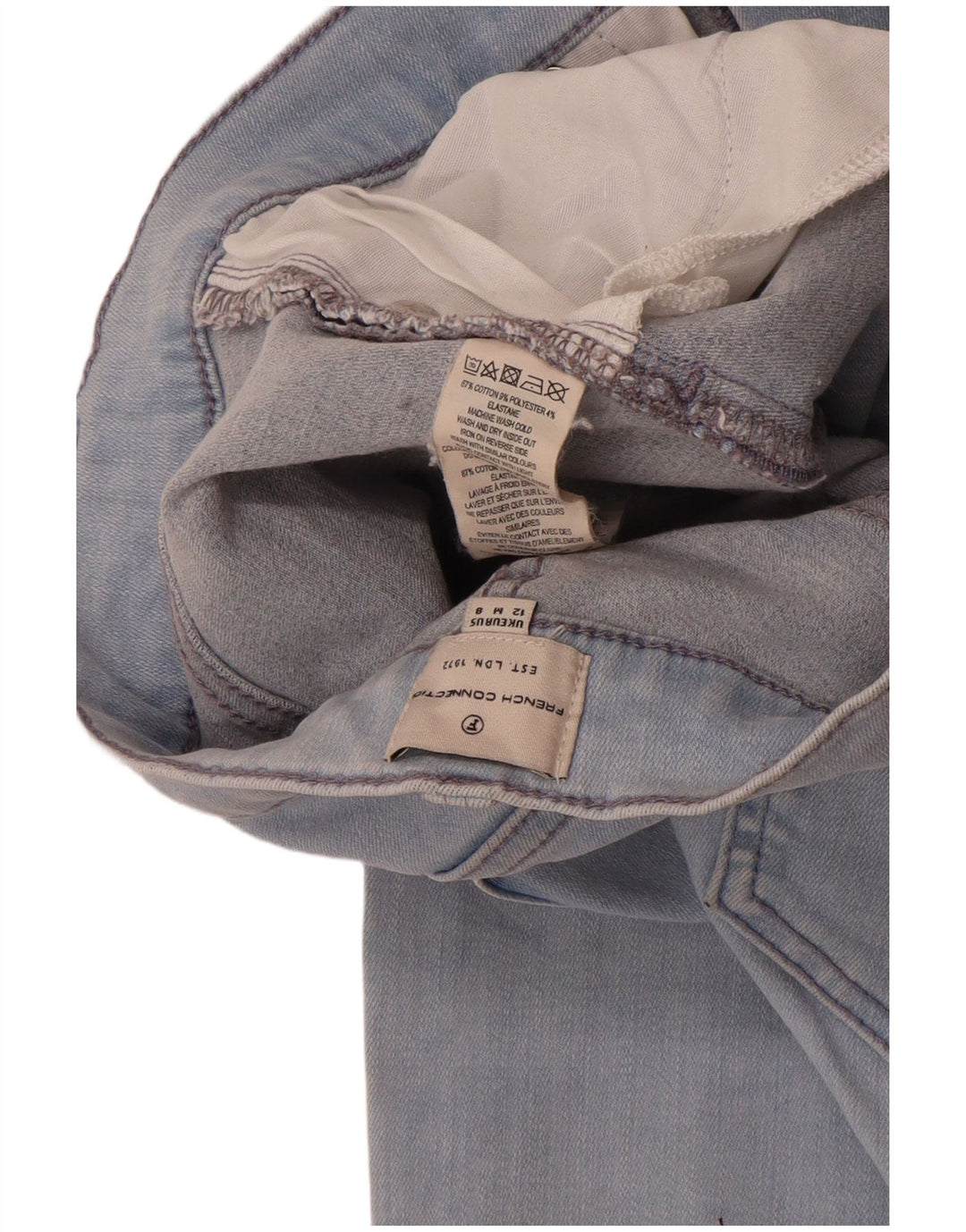 French Connection Γυναικείο Slim Jeans UK 12 Medium W28 L28 Blue Cotton