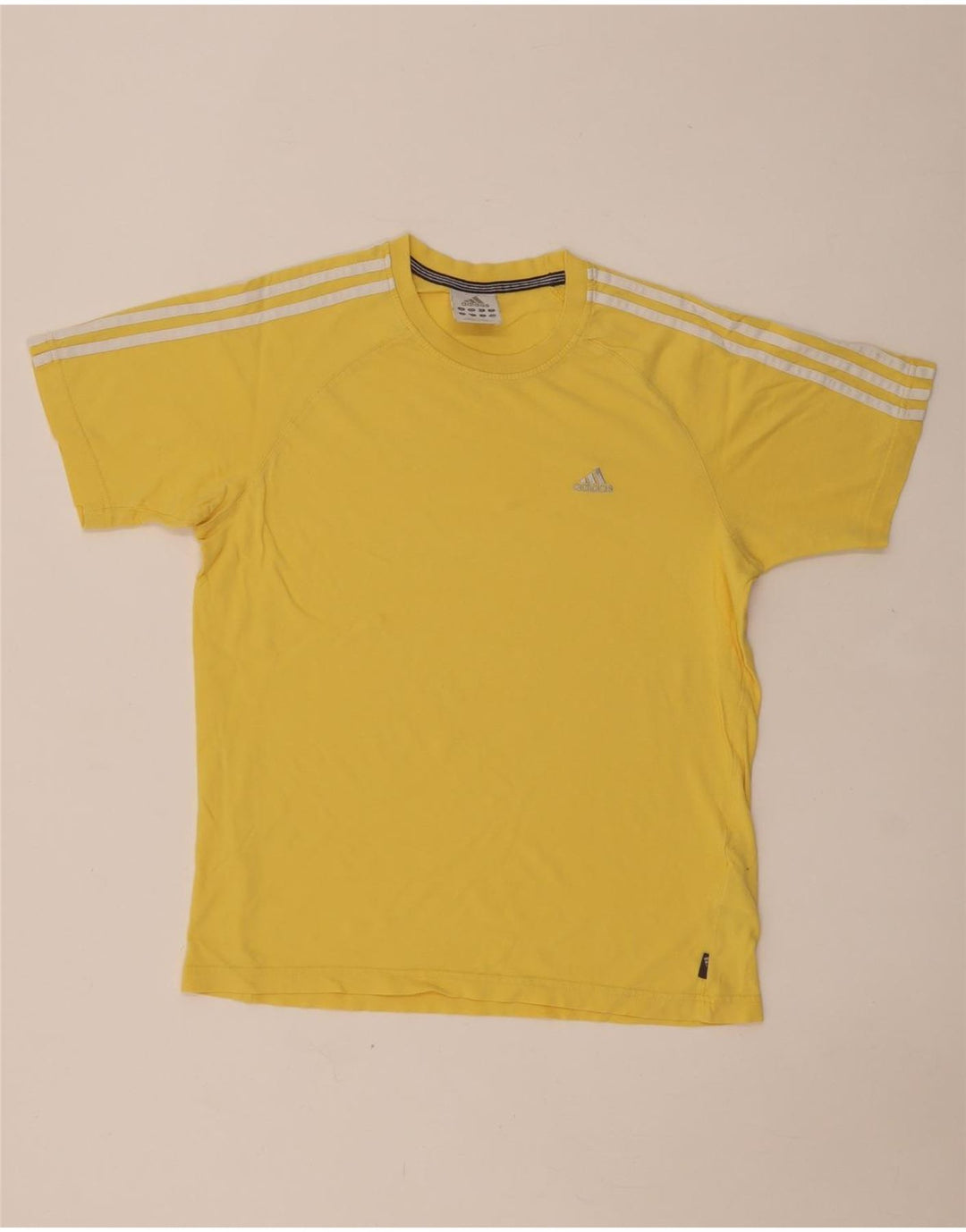 Ανδρικό T-Shirt Adidas Top Μικρό κίτρινο βαμβακερό
