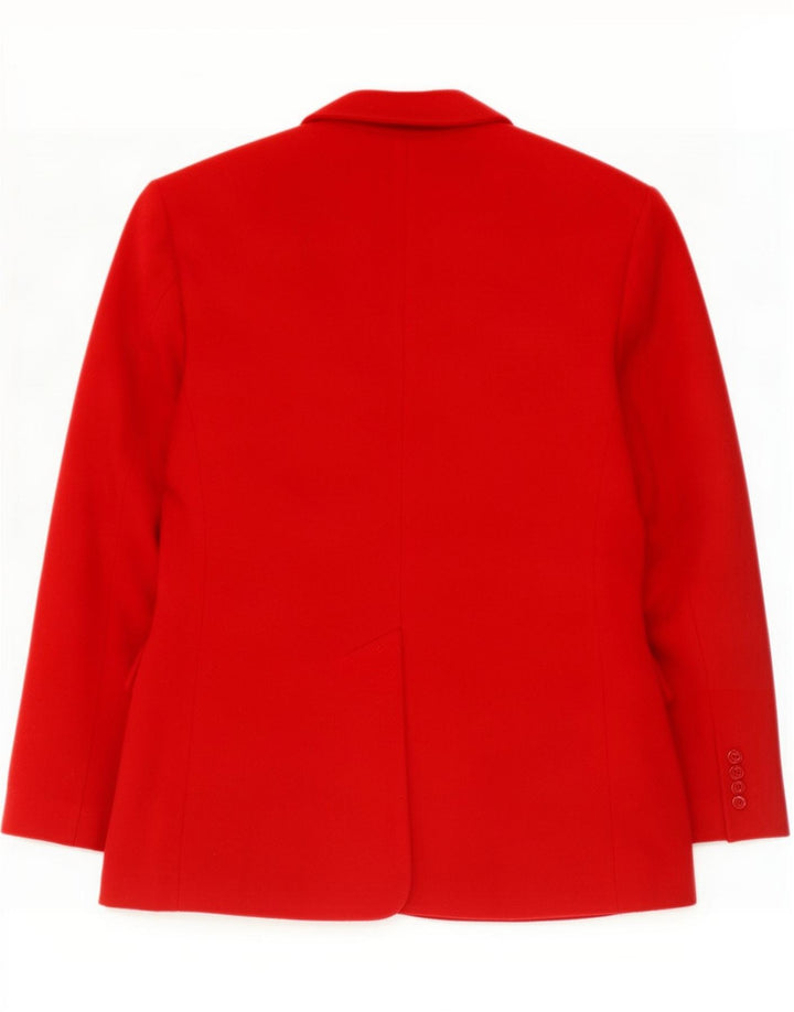 Vintage γυναικείο σακάκι 2 κουμπιών UK 10 Small Red Wool