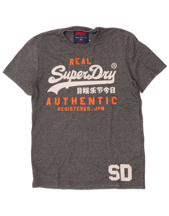 Ανδρικό γραφικό μπλουζάκι Superdry, Βαμβακερό, μεσαίο γκρι