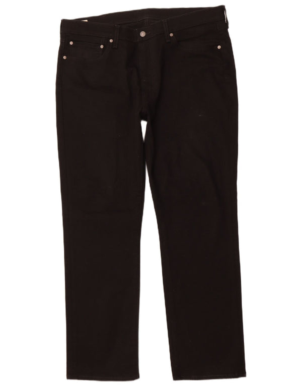 LEVI'S Ανδρικό τζιν 514 ίσιο W38 L32 Μαύρο βαμβακερό