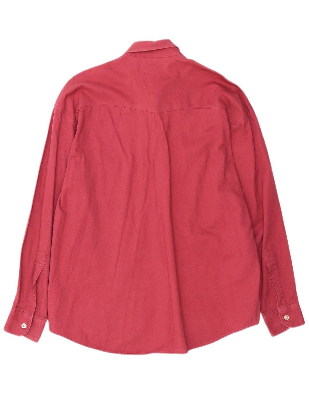 Vintage ανδρικό πουκάμισο μεγάλο βαμβακερό μπορντό