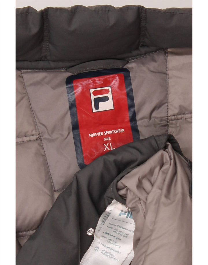 Fila Ανδρικό μπουφάν με επένδυση UK 42 XL Γκρι Πολυεστέρας