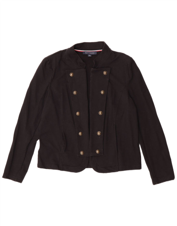 Tommy Hilfiger Γυναικεία Ζακέτα Τοπ UK 16 Large μαύρο βαμβακερό