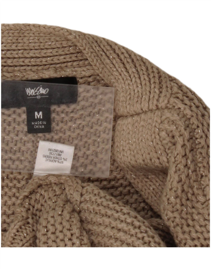 MOSSIMO Γυναικείο πουλόβερ με λαιμόκοψη μεγάλου μεγέθους UK 14 Medium Beige