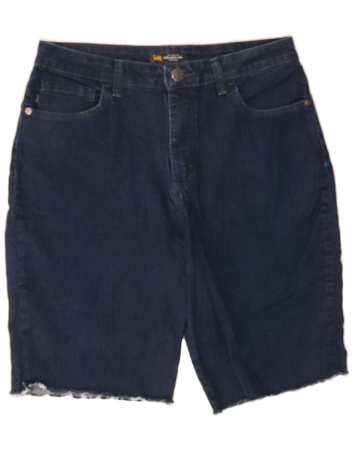 LEE Womens Mid Rise Denim Shorts US 8 Medium W30  Navy Blue Cotton Vintage Lee and Second-Hand Lee from Messina Hembry 