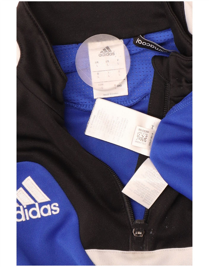 Ανδρική φόρμα πουλόβερ ADIDAS Climacool Top Large Blue Colourblock