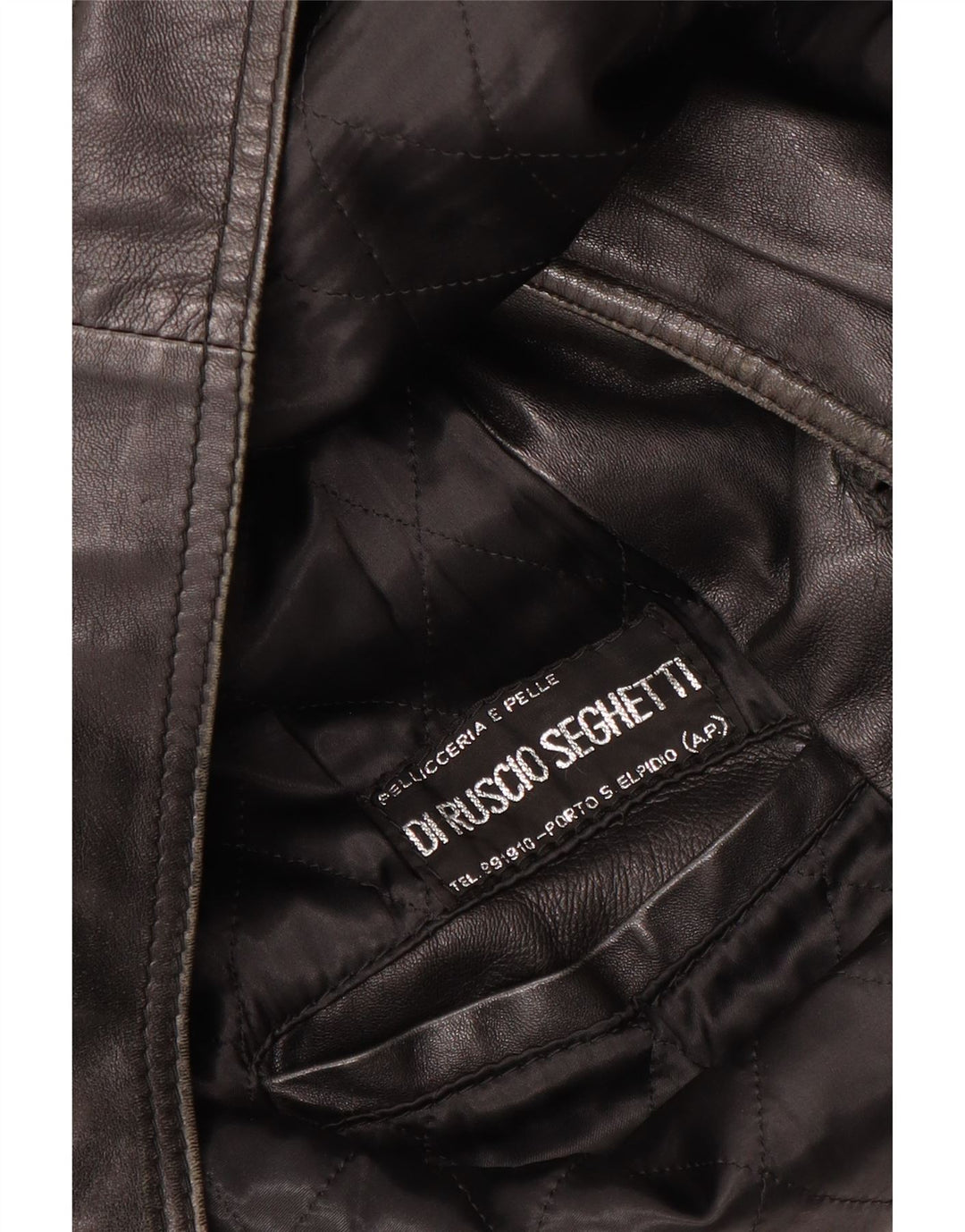 VINTAGE Ανδρικό Δερμάτινο Μπουφάν UK 40 Large Μαύρο Δερμάτινο